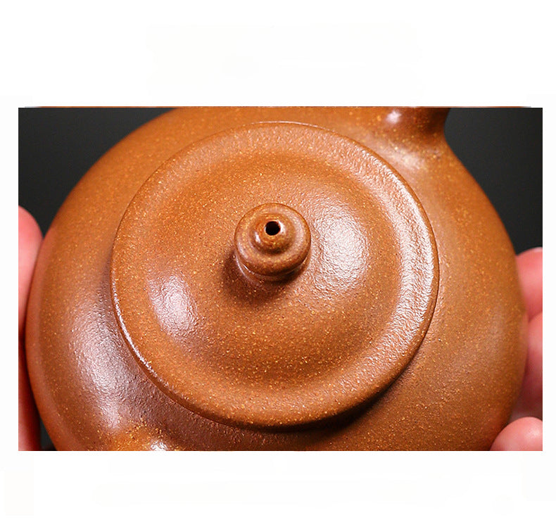 Handmade Yixing Jiangpo Zisha Clay Teapot, 200ml Capacity
