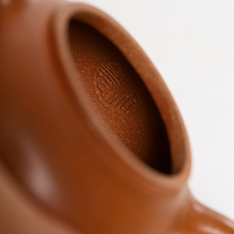 Handmade Yixing Jiangpo Zisha Clay Teapot, 200ml Capacity