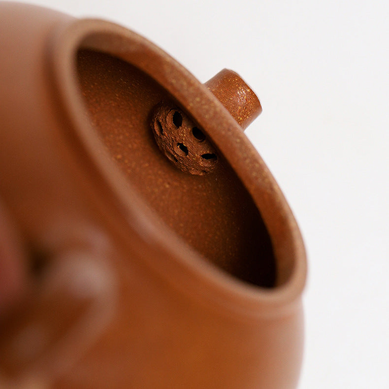 Handmade Yixing Jiangpo Zisha Clay Teapot, 200ml Capacity