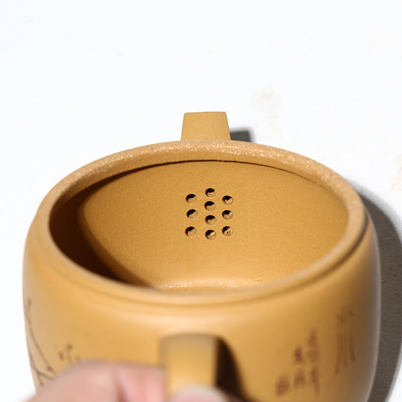 Handmade Yixing Purple Zisha Clay Teapot - Authentic Duan Clay Hanwa Teapot