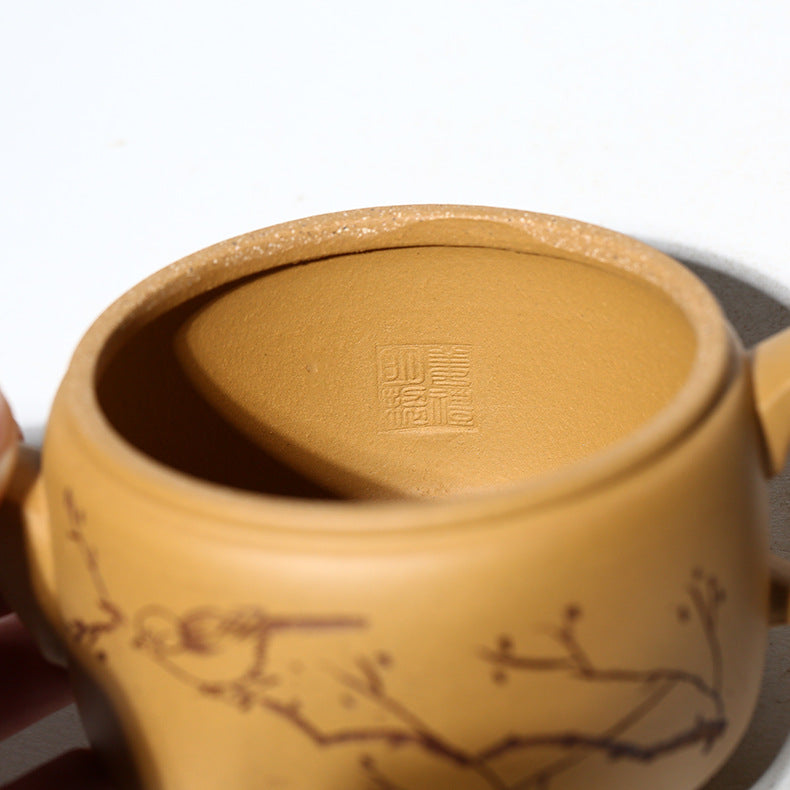 Handmade Yixing Purple Zisha Clay Teapot - Authentic Duan Clay Hanwa Teapot
