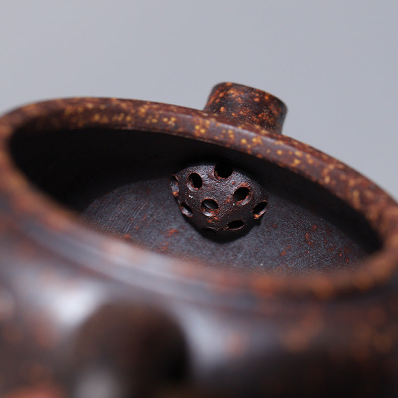 Authentic Yixing Zisha Purple Clay Mini Teapot, 140ml Capacity