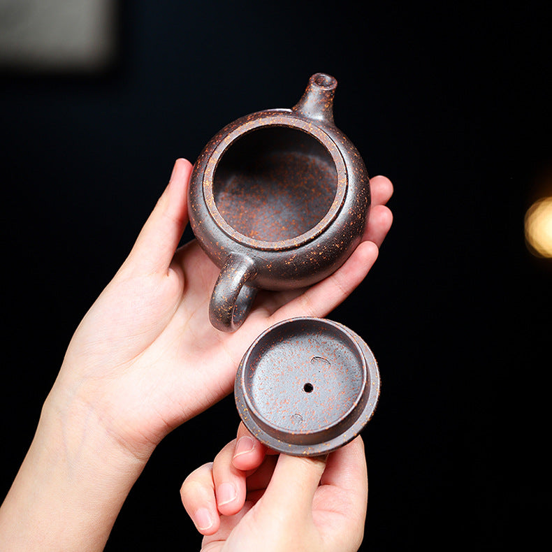 Authentic Yixing Zisha Purple Clay Mini Teapot, 140ml Capacity