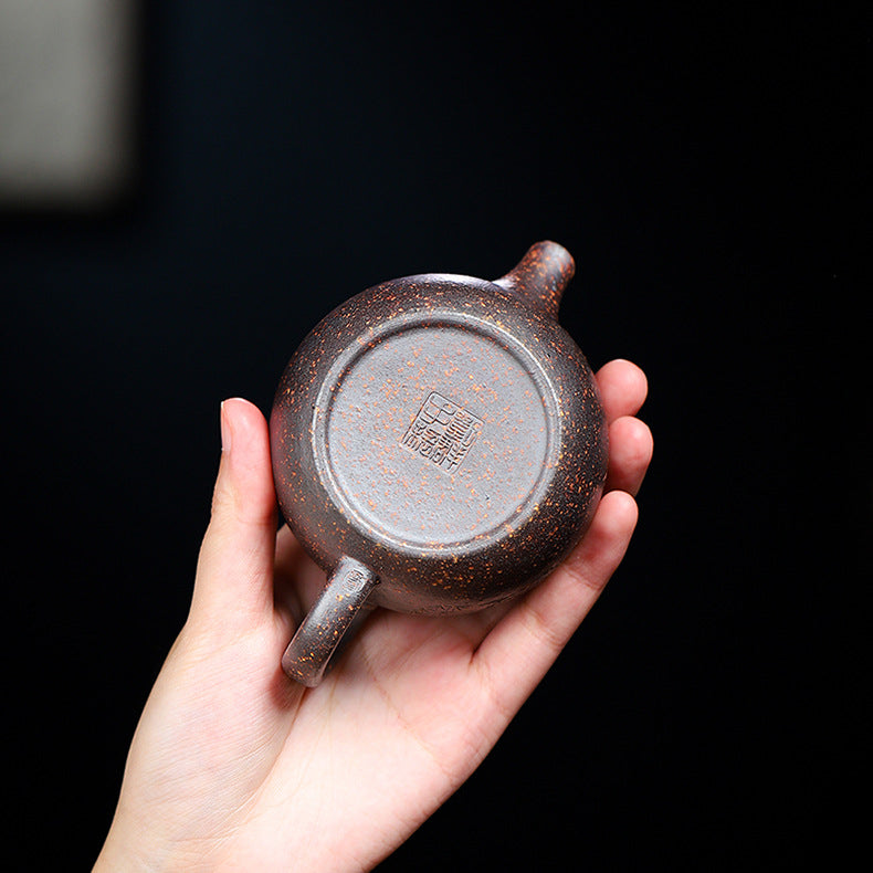 Authentic Yixing Zisha Purple Clay Mini Teapot, 140ml Capacity