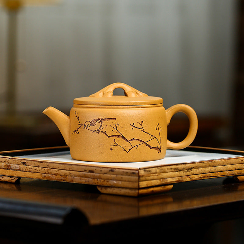 Handmade Yixing Purple Zisha Clay Teapot - Authentic Duan Clay Hanwa Teapot