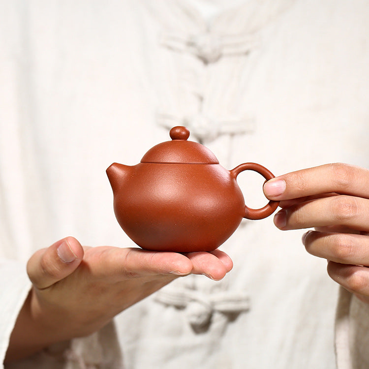 Handmade Yixing Jiangpo Purple Clay Zisha Teapot - 125 ml Small Capacity Gongfu Teapot