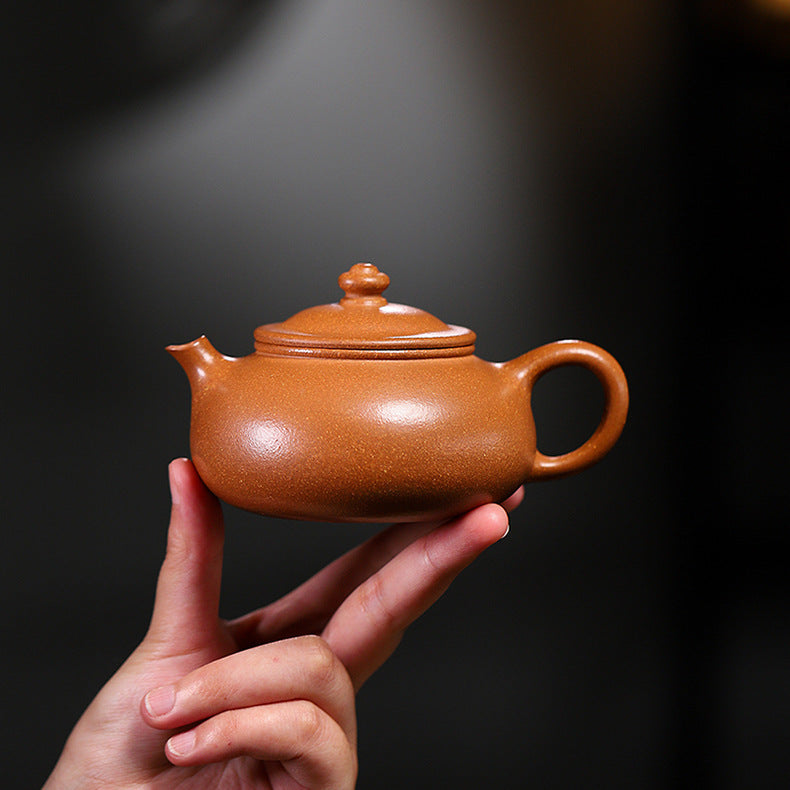 Handmade Yixing Jiangpo Zisha Clay Teapot, 200ml Capacity