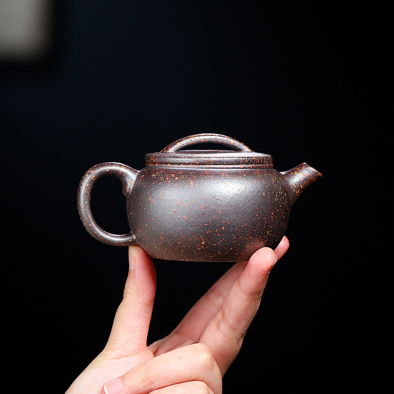 Authentic Yixing Zisha Purple Clay Mini Teapot, 140ml Capacity