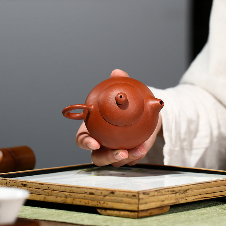 Handmade Yixing Jiangpo Purple Clay Zisha Teapot - 125 ml Small Capacity Gongfu Teapot