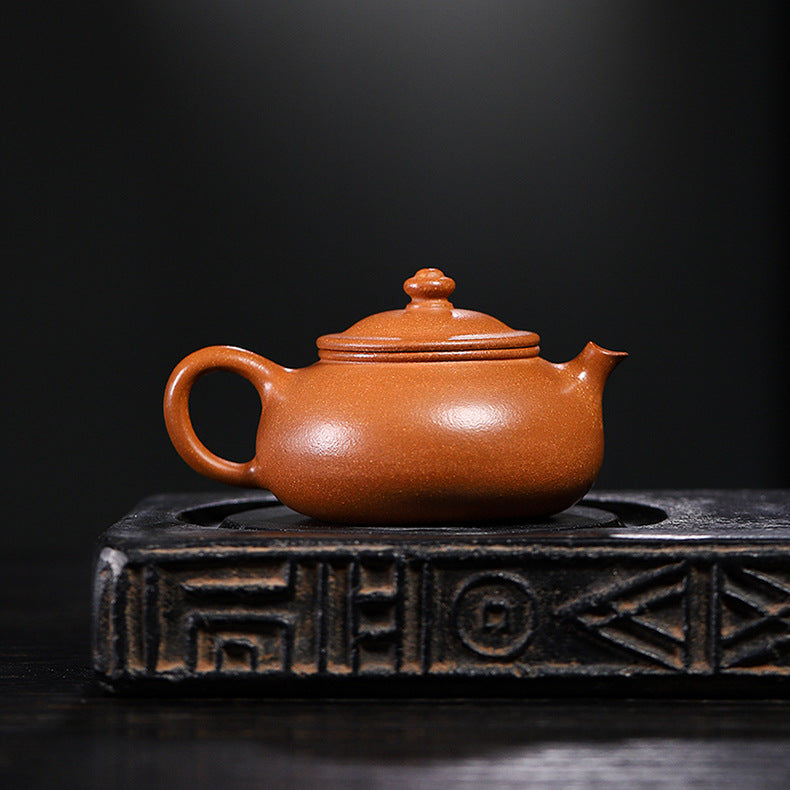 Handmade Yixing Jiangpo Zisha Clay Teapot, 200ml Capacity