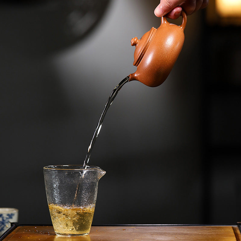 Handmade Yixing Jiangpo Zisha Clay Teapot, 200ml Capacity