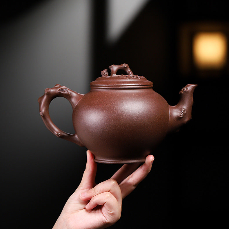 Handmade Yixing Zisha Purple Clay Baochun Teapot, 970 ml Large Capacity
