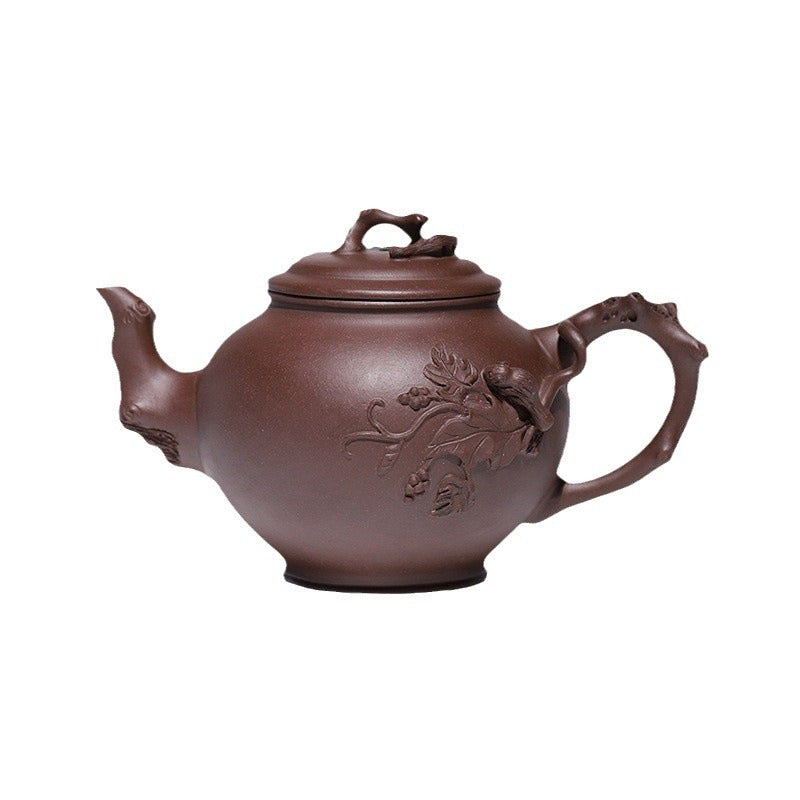 Handmade Yixing Zisha Purple Clay Baochun Teapot, 970 ml Large Capacity