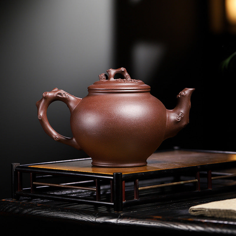 Handmade Yixing Zisha Purple Clay Baochun Teapot, 970 ml Large Capacity