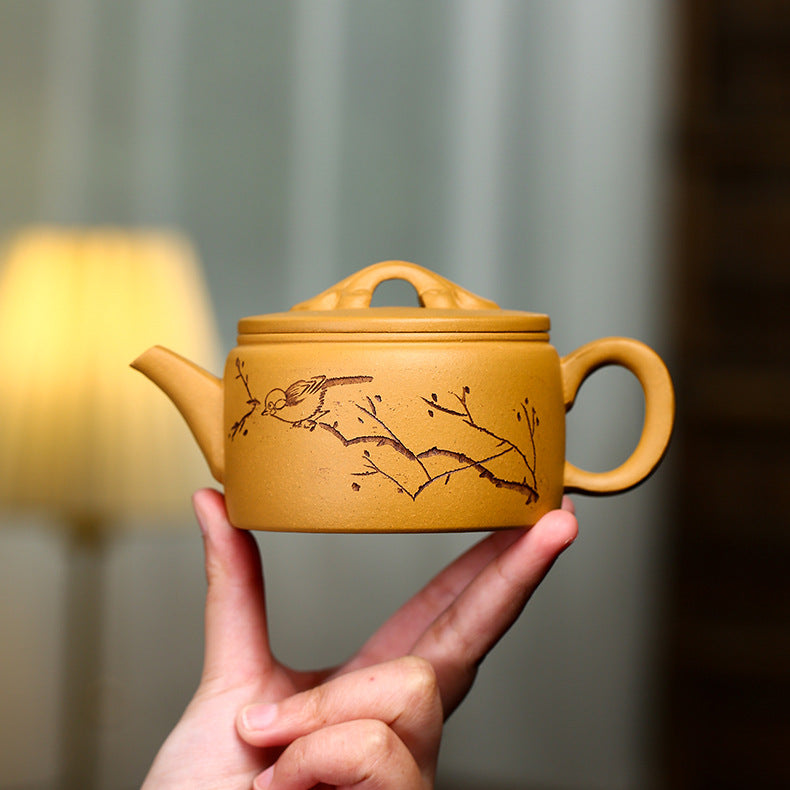 Handmade Yixing Purple Zisha Clay Teapot - Authentic Duan Clay Hanwa Teapot