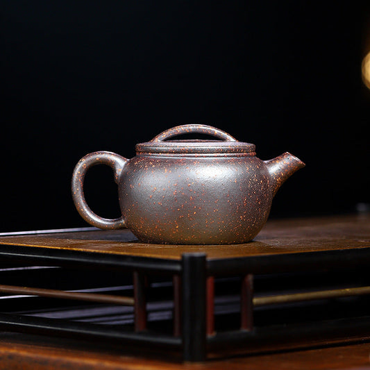 Authentic Yixing Zisha Purple Clay Mini Teapot, 140ml Capacity