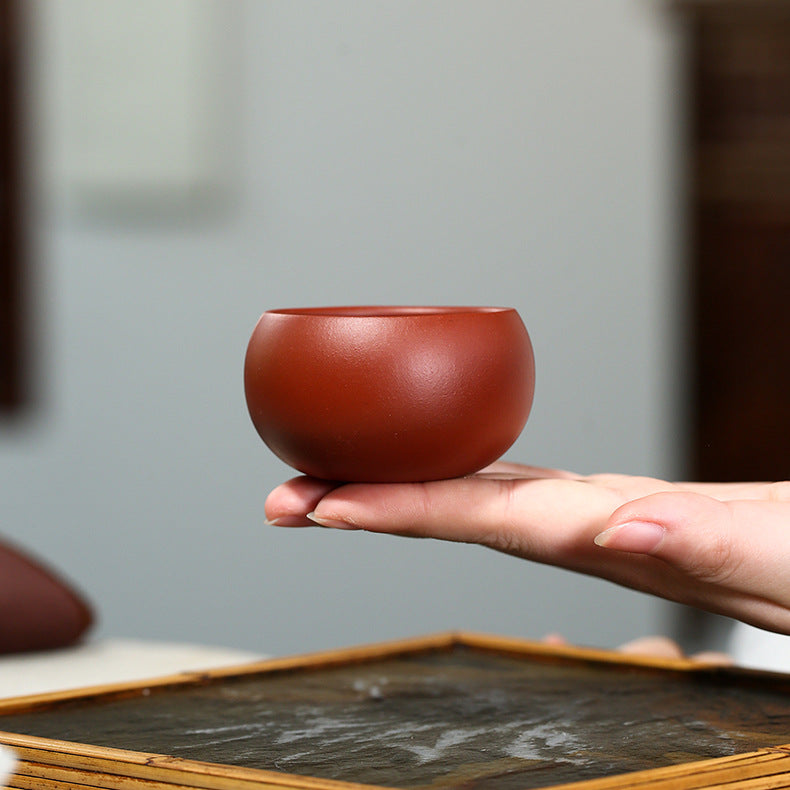 Da Hong Pao Purple Zisha Clay Tea Cup, 70ml Capacity