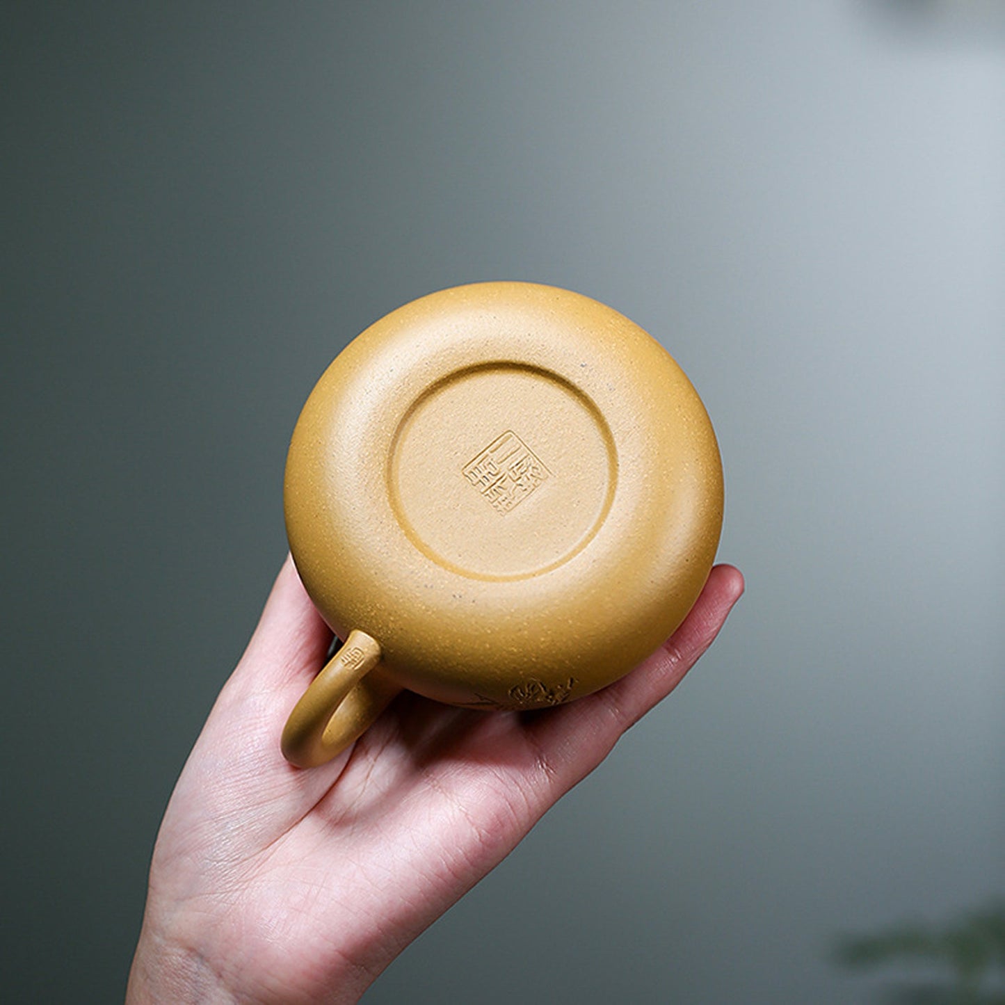 Handmade Yixing Zisha Teapot, Traditional Chinese Yellow Clay Teapot with Carved Graphic, Pairing Teacups